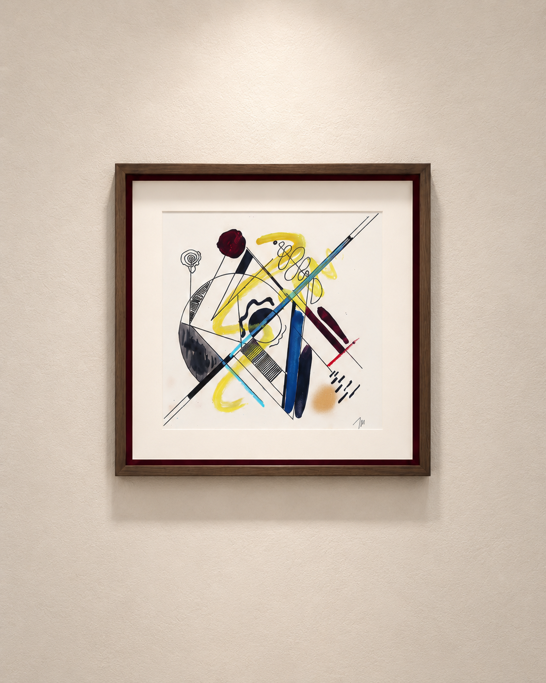 Obra Algo de templanza, técnica mixta de Juan Miguel Benito