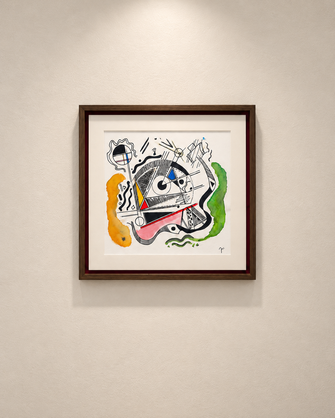 Obra Confusión, técnica mixta de Juan Miguel Benito