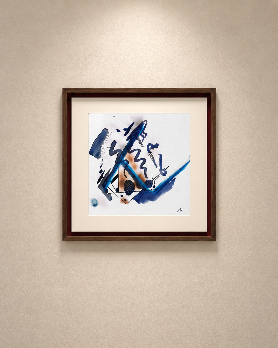 Obra Impulsos 1, técnica mixta de Juan Miguel Benito