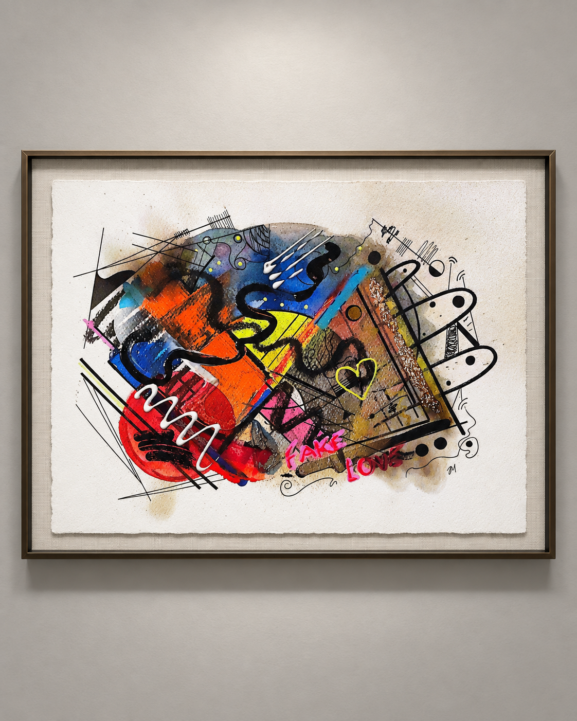 Obra Besos de Judas, técnica mixta de Juan Miguel Benito