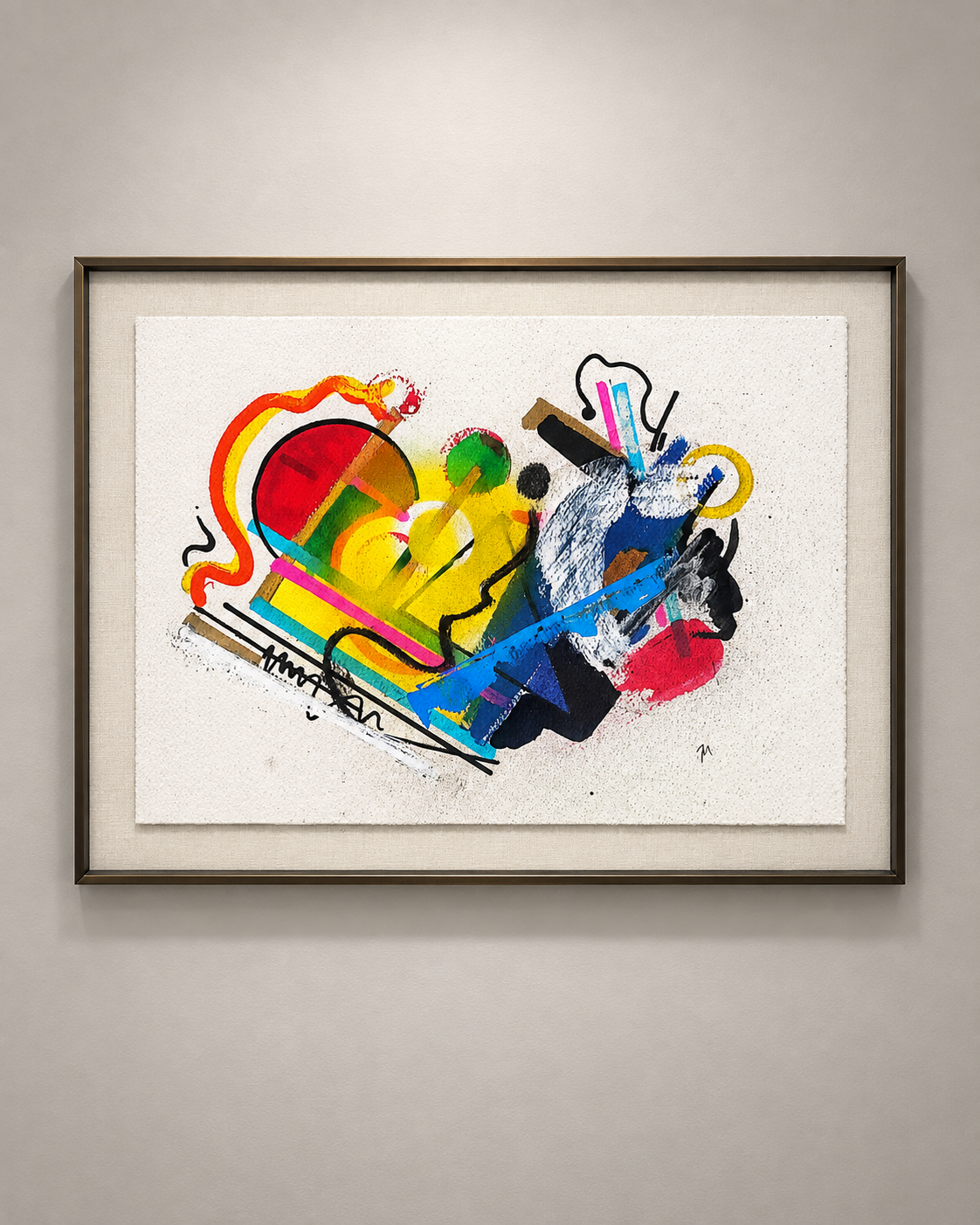 Obra Follow the sun, técnica mixta de Juan Miguel Benito