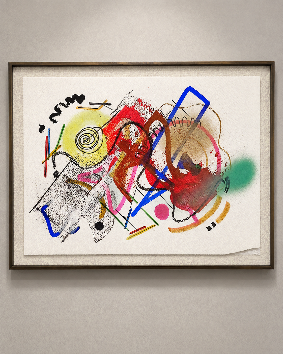 Obra La paradoja del éxito, técnica mixta de Juan Miguel Benito
