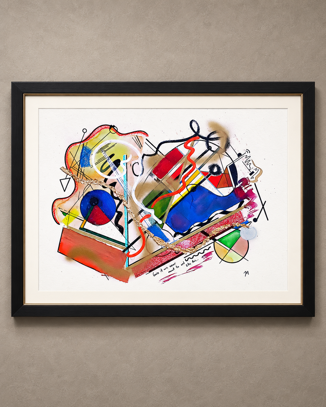 Obra Amor impermanente, técnica mixta de Juan Miguel Benito